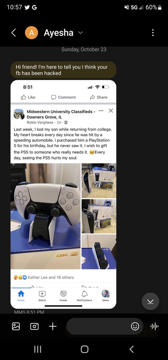 Robin_Varghese1's tweet photo. My Facebook got hacked and the person changed my email address, phone number, and Facebook does not even recognize my phone as a device. The user is posting into my group pages. How am I supposed to get my account back?  @facebook @messenger @facebookapp @fbsecurity @Meta https://t.co/fP6qcyXcg5