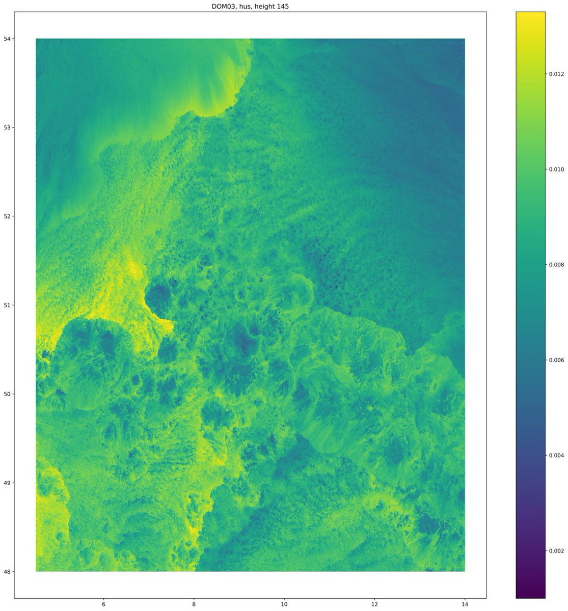 WavesToWeather's tweet photo. Visualizing #ColdPools can be gorgeous! Here with moist boundaries and dry insides in high resolution #ICON-LEM simulation over Germany on 6 June 2016. Thank you, @MirjamHirt! https://t.co/CsnHnIoQCd