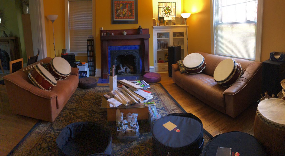 jakekpgh's tweet photo. Exhausted after their international flight and long ride to our place, our new friends are having a quiet moment to sit before moving to their home in Bellevue. @Kaiser_Drums https://t.co/Zo077pGG2P