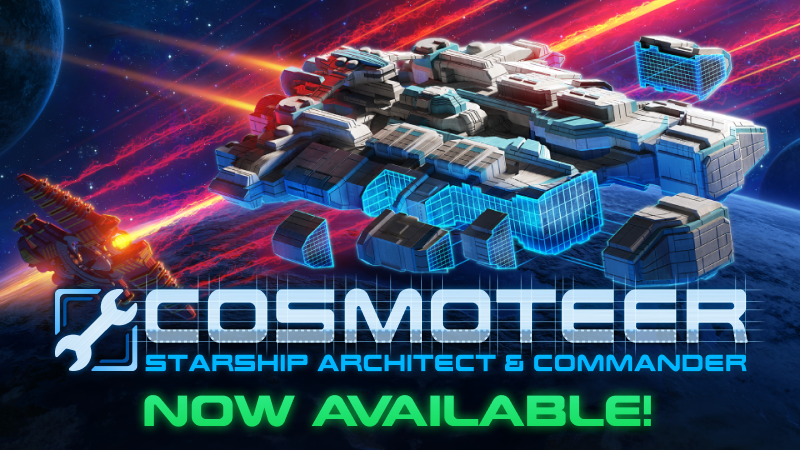 #Cosmoteer has launched in Early Access on Steam!. Build your own ship in Cosmoteer: Starship Architect &amp; Commander! Buy it now on Steam: store.steampowered.com/app/799600/
