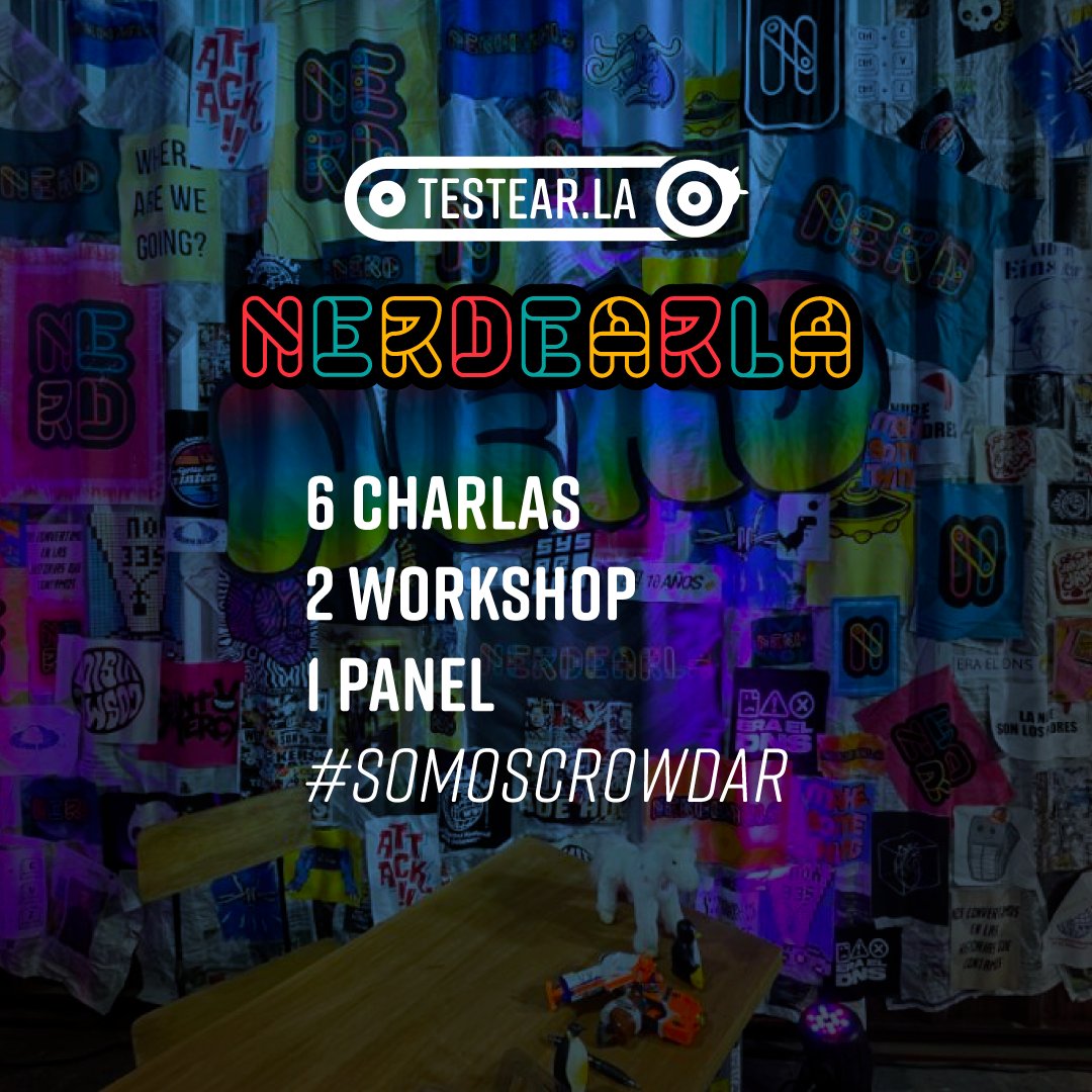 crowdarinfo's tweet photo. #Nerdearla terminó y ya lo extrañamos 🥲. 
Disfrutamos de las 6 charlas🎙️, 2 workshops y el panel de cierre de #Testearla a puro #testing! 
Les compartimos buenos momentos que vivimos en este #nerdevent tan esperado por nosotros😎.
#somoscrowdar  #Flow  #tester #qa #networking https://t.co/JRUSphzf7h