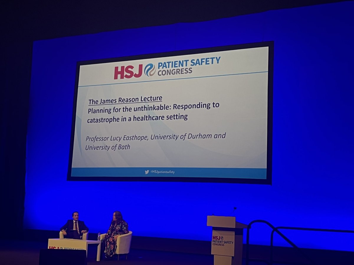One of the best lectures I have listened to #HSJpatientsafety