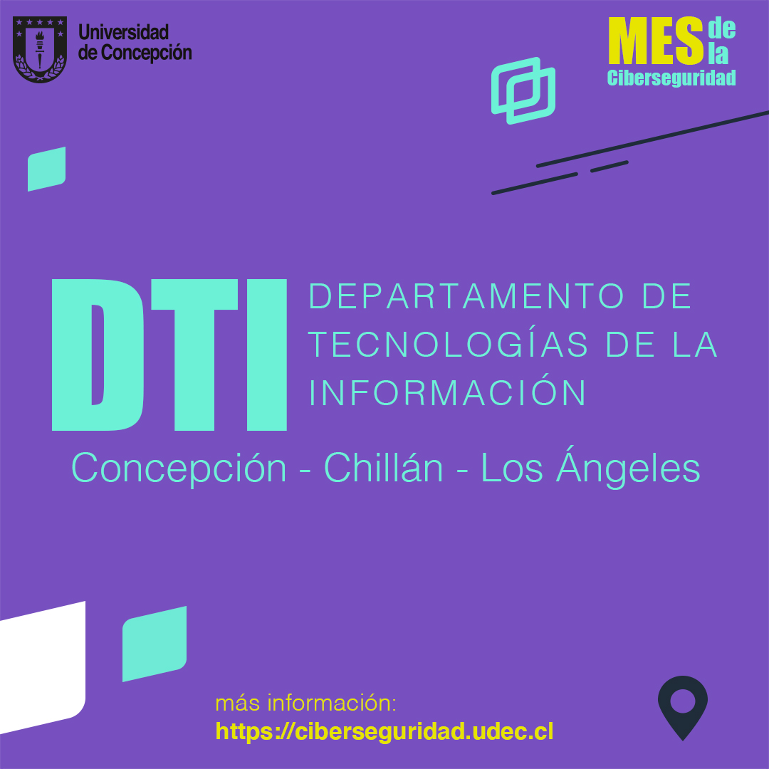 ¡Se nos va octubre! Y en esta última semana y para seguir entregándote información vital sobre ciberseguridad, te dejamos conceptos claves que debes tener en consideración para que navegues con responsabilidad por las redes sociales
Visitanos en ciberseguridad.udec.cl