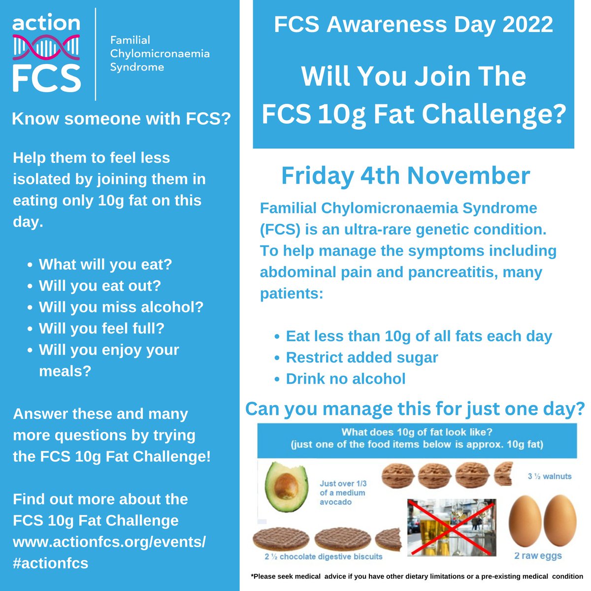 ActionFCS's tweet photo. You have some time to prepare! @heartukcharity @GeneticAll_UK @GutsCharityUK @manchester_cv @livingwithfcs @RareBeacon @fhpatienteurope @GenePeopleUK #actionfcs https://t.co/RLaa4FUwWs