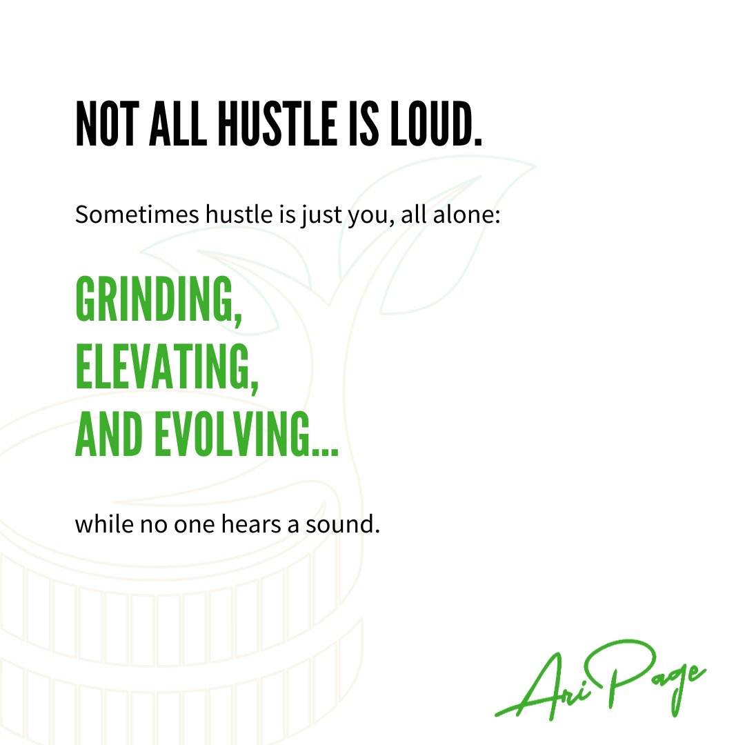 Sometimes, silent progress is the most substantial. Keep grinding, elevating, and evolving. 💯