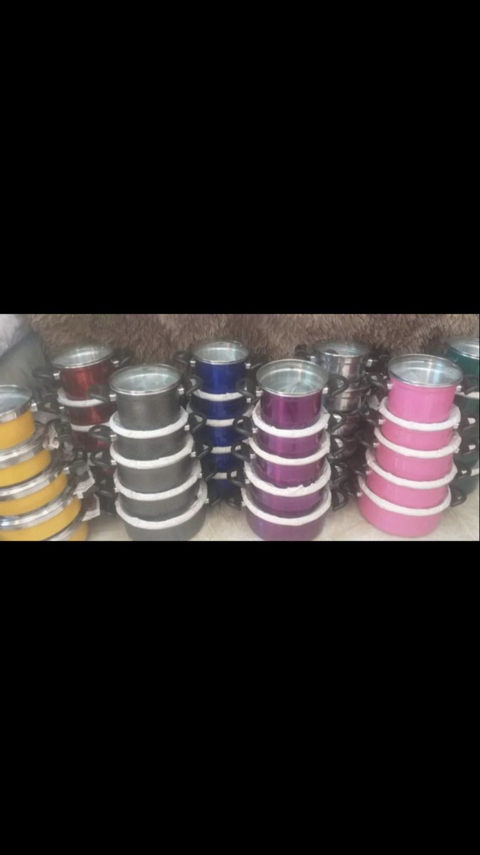 thay00673823's tweet photo. CHEGOU NOVA REMESSA*

JOGO DE PANELA COM TAMPA DE VIDRO EXTRA FORTE 

▪️ 5 PEÇAS 

160$

*CORES* 🌈

Preta
vermelha
alumínio
rosa
roxa
azul royal https://t.co/3MWnr4QYlZ