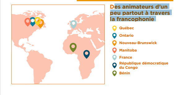#CONGRÈSIDÉE2022
Nous sommes supers contents d’avoir des intervenant.es d'un peu partout à travers la francophonie : #Québec, #Ontario, #Nouveau-Brunswick, #Manitoba, #France, #Bénin, #RDC  

Inscrivez-vous à IDÉE 2022 : bit.ly/3KXf65y
#educationentrepreneuriale