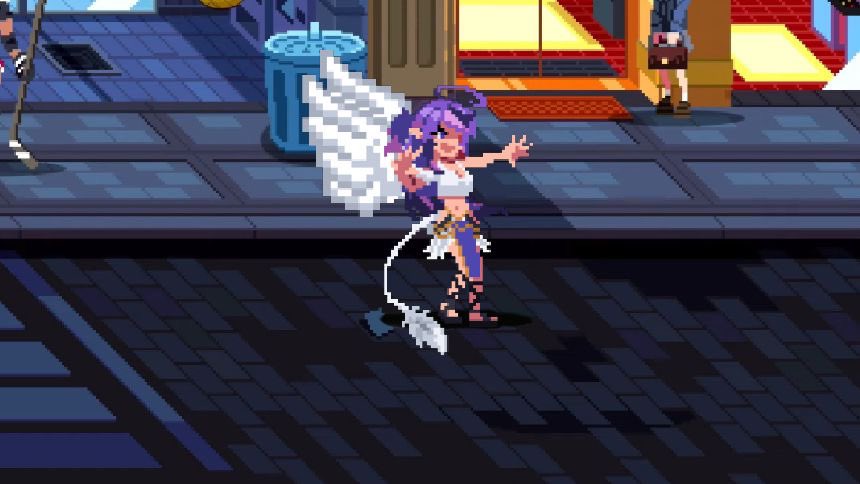 JohnnyRay260's tweet image. ‼️A NEW CHARACTER JOINS THE ROSTER

WAVE 3

Sprite commission for @HimekoAura in the style of River City Girls. 💜