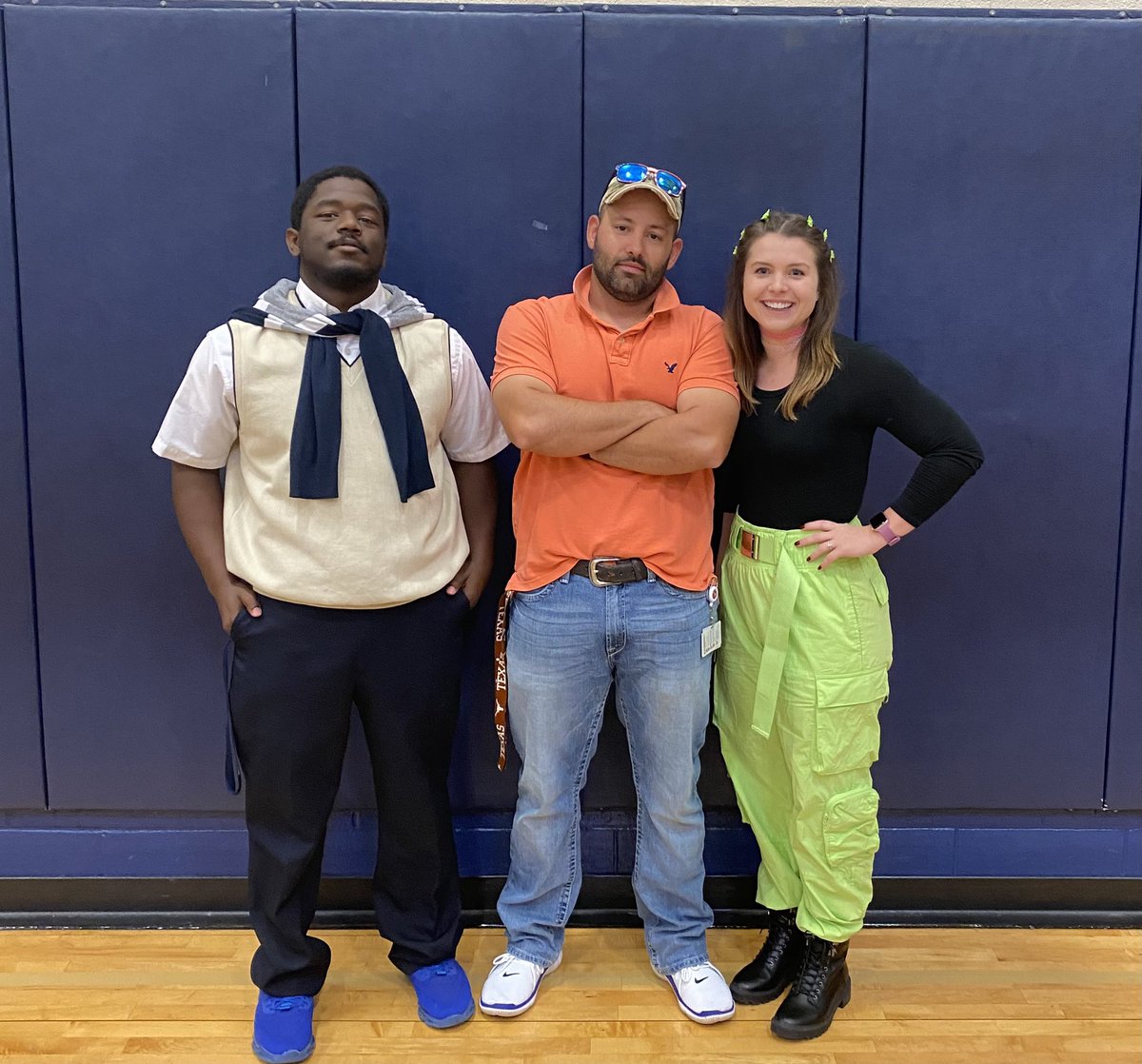 MMS Coaches dresses up on Decades Day for Red Ribbon Week! <a href="/MurphyMiddle/">Murphy Middle School</a> <a href="/CoachWoodyard/">Mark Woodyard</a> <a href="/MMS_Athletics12/">Murphy Middle School Athletics</a>