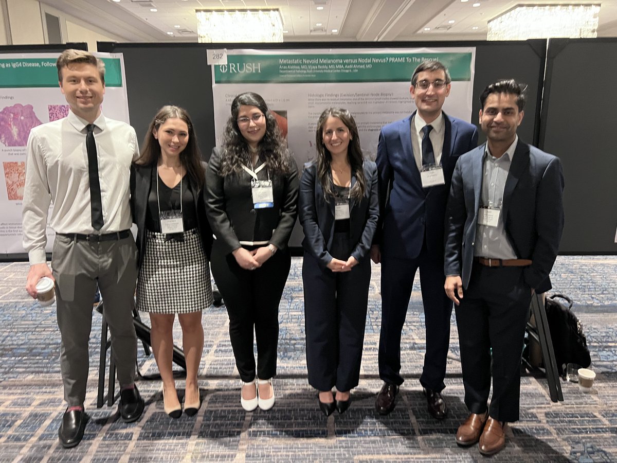 Rush_Pathology's tweet photo. Shout out to our amazing representatives at the #ASDP22 Annual Meeting! Great job everyone! #dermpath #Dermtwitter #PathTwitter https://t.co/EyQwWUlSIm