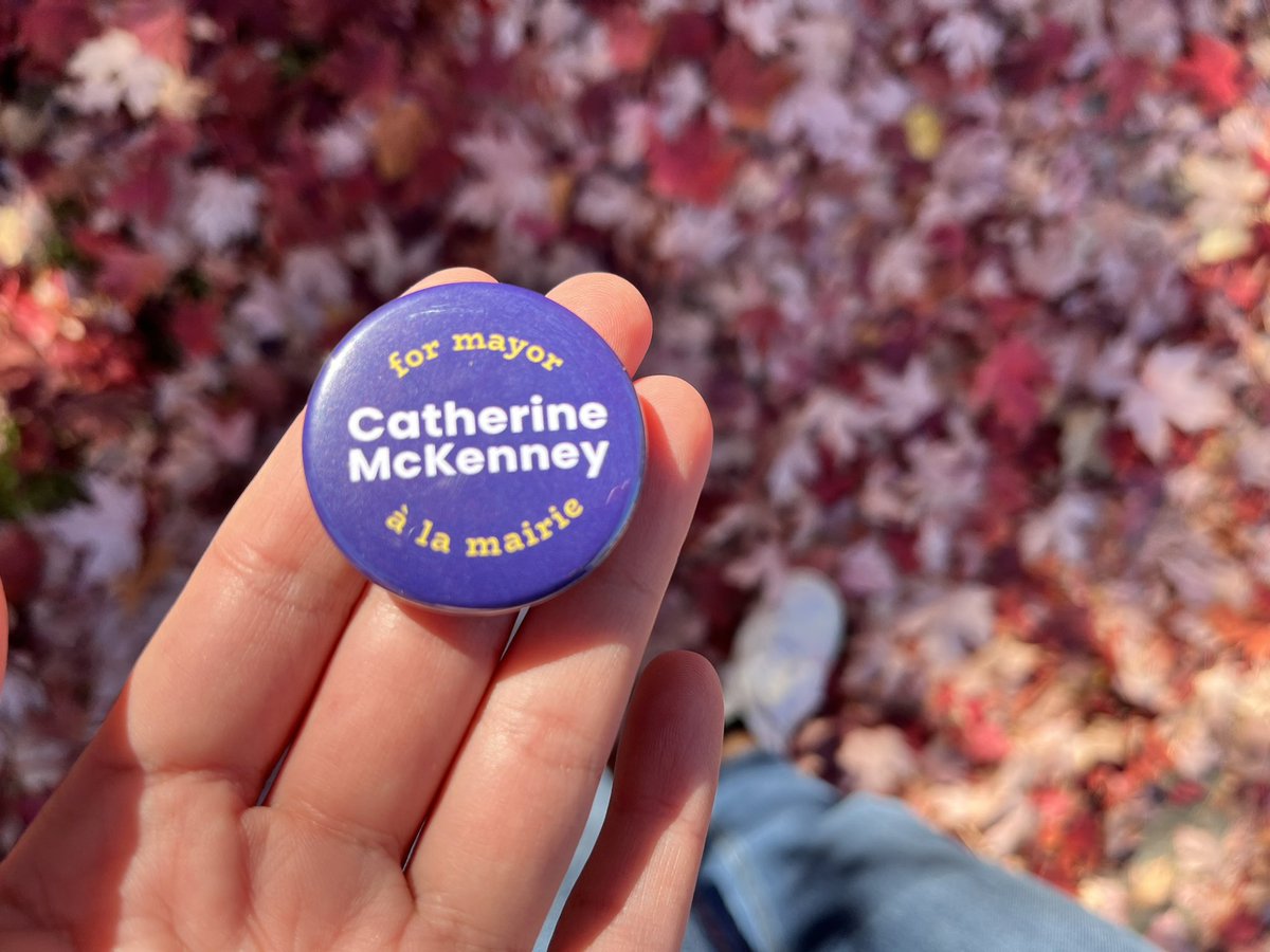 Canvassing on election day for @cmckenney is like the adult version of trick or treating! #ottvotes 

(Except instead of chocolate, I have clif bars and hope!)