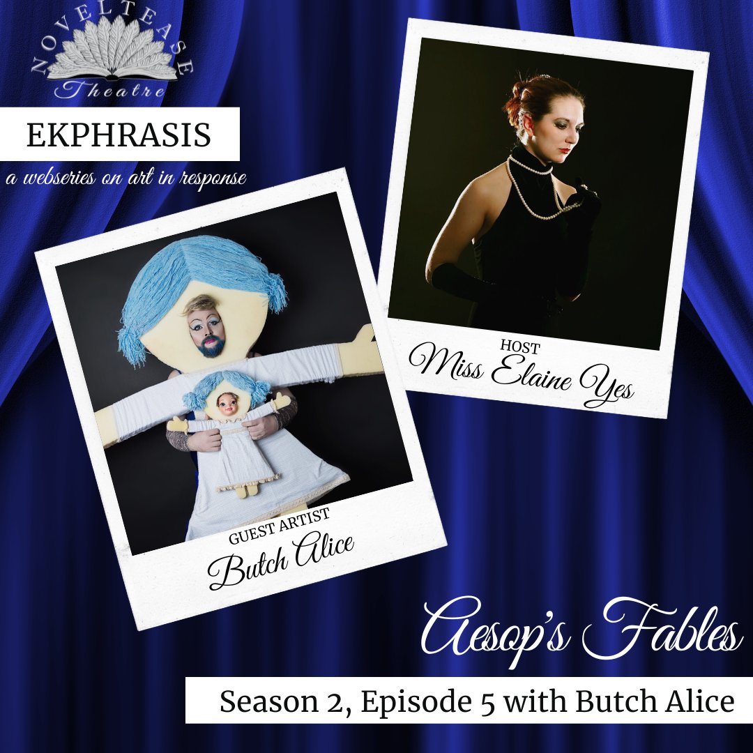NovelteaseSEA's tweet photo. A new episode of Ekphrasis with Butch Alice (and puppets!) - https://t.co/Q2ZxM948EZ https://t.co/LPpQYLbnFt