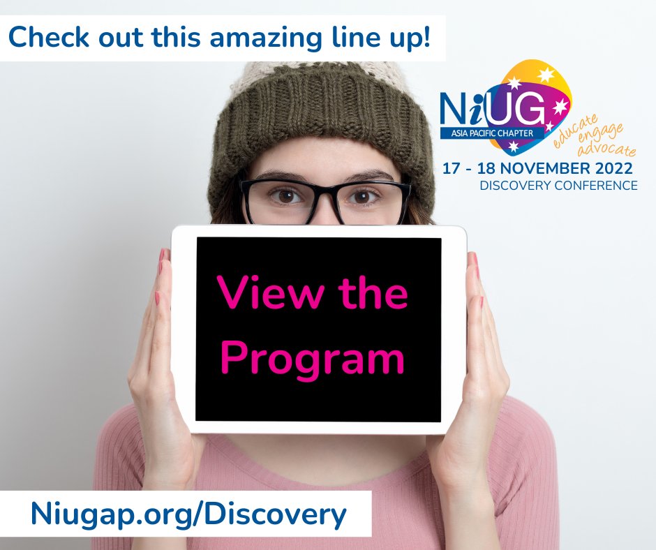 ConnectSystemsG's tweet photo. We're excited to be at @NiUGAP #discovery22 conference and we've just been checking out the program.... ๐... why not check it out yourself and we'll see you there!!
#NiUG #NiUGAP #iMIS https://t.co/dRaYB6D3QO