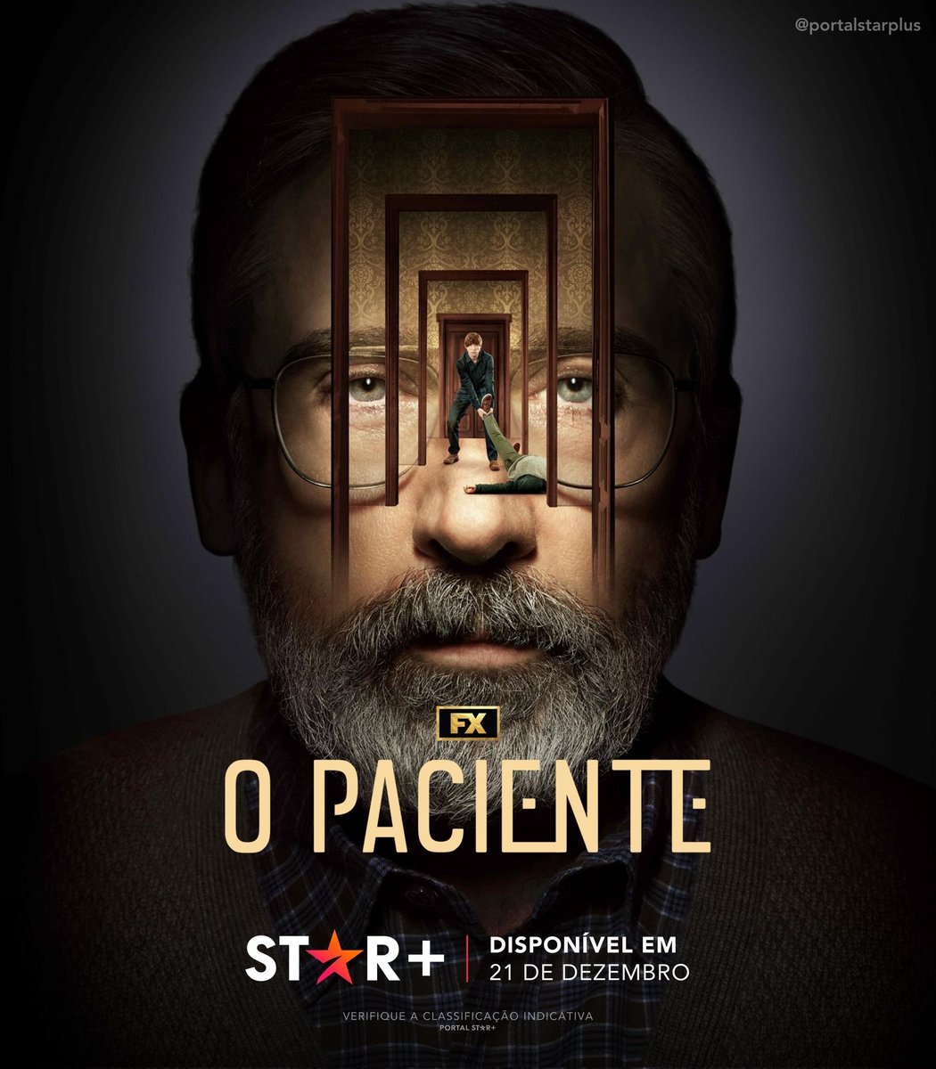 PortalHuluBR's tweet photo. O trabalho dele é convencer um psicopata a mudar de ideias. #OPaciente uma Série Exclusiva, com Steve Carell e Domhnall Gleeson.
Estreia em 21 de Dezembro, só no #StarPlusBR. #ThePatientFX https://t.co/xeV2P8KFTh
