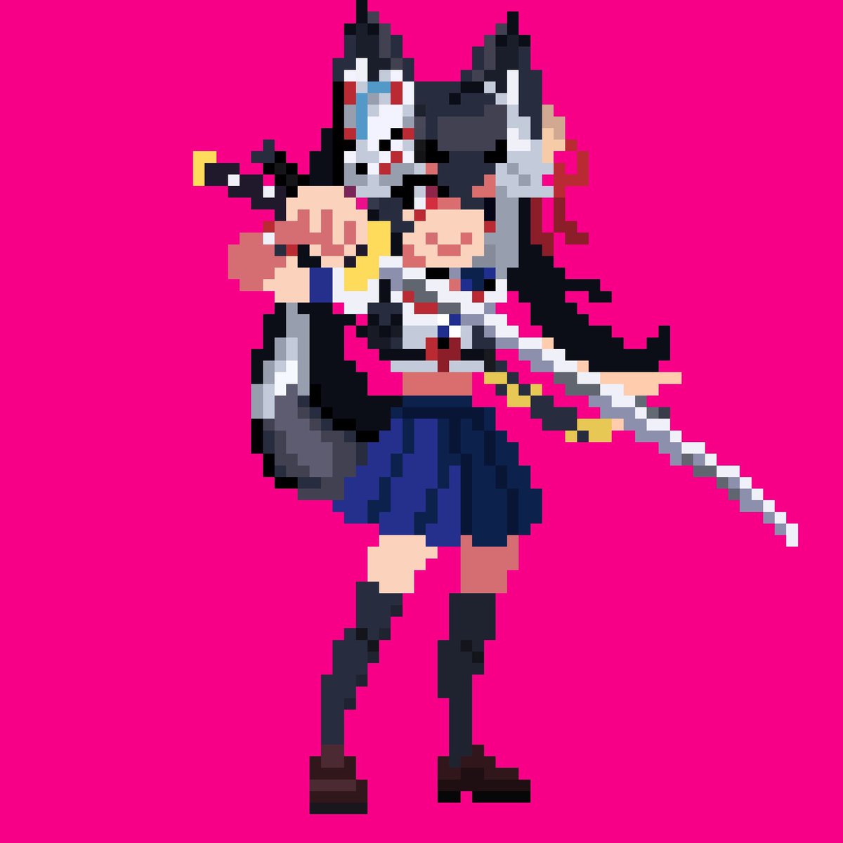 JohnnyRay260's tweet image. ‼️A NEW CHARACTER JOINS THE ROSTER

WAVE 3

Sprite commission for @GammaInkk in the style of River City Girls. ❤️