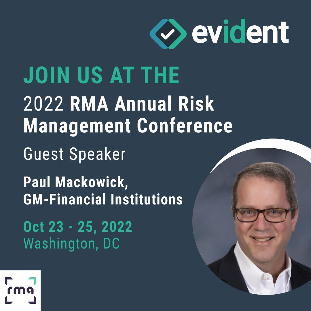 Join Evident's Paul Mackowick at the RMA Conference today for an exciting conversation about modernizing insurance verification to increase profitability and reduce friction. 

#risk #fintech #RMA #insurtech