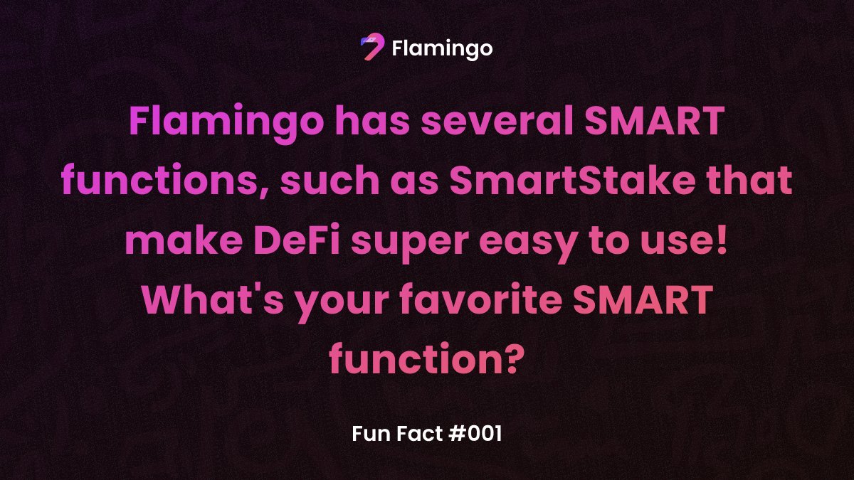 💡 Flamingo Fun Fact #001 flamingo.finance #Flamingo #Facts #Knowledge $FLM $NEO #DeFi #Blockchain #Crypto #Cryptocurrency