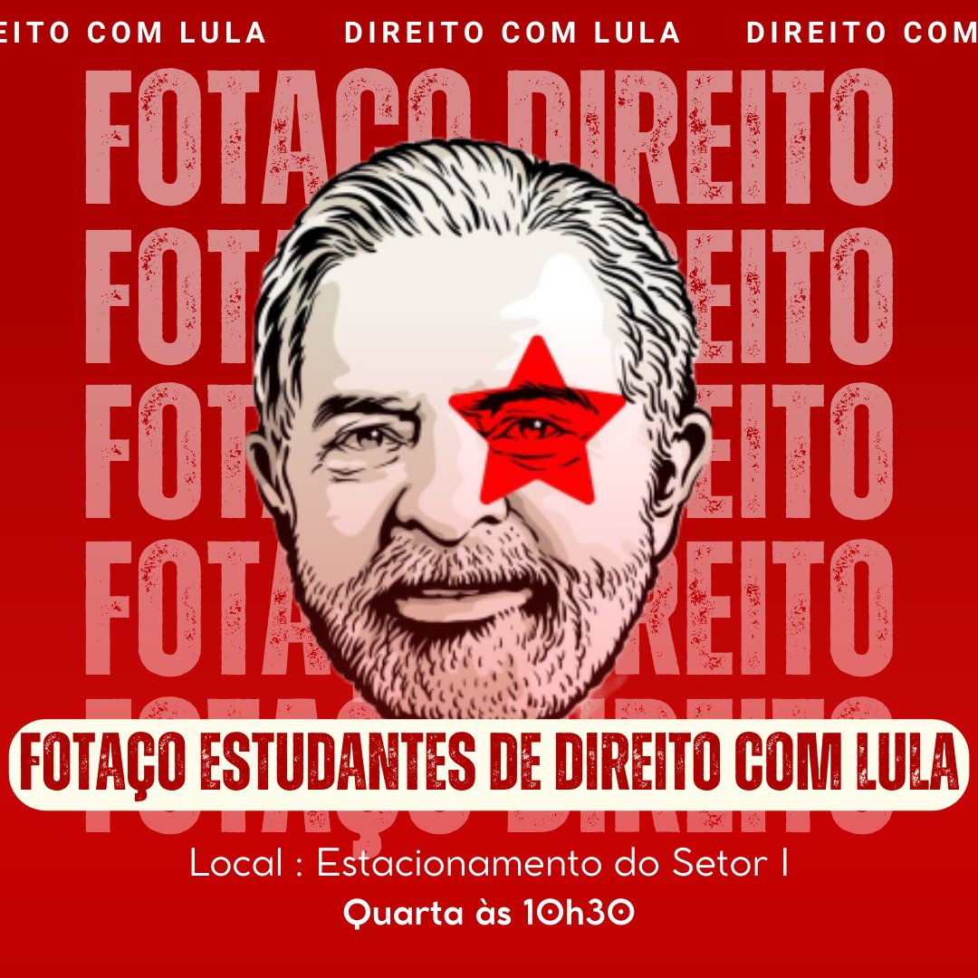 caac_ufrn's tweet photo. FOTAÇO DOS ESTUDANTES DE DIREITO COM LULA

Conforme decidido na última Assembleia Geral dos Estudantes de Direito da UFRN, estaremos organizando um fotaço dos estudantes do direito com Lula na quarta-feira, às 10h30, ali no estacionamento do I. https://t.co/OjI36gqSzR