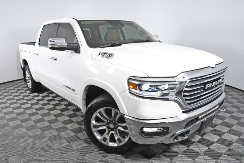 What a way to start your week.  My truck stolen from driveway this morning.  (yes this happened about 7 years ago to me as well).  Here is a stock photo.  It is a white 2019 Dodge Ram Longhorn Crew Cab with tan interior.  License CB9 400.  Please retweet and help me find it.