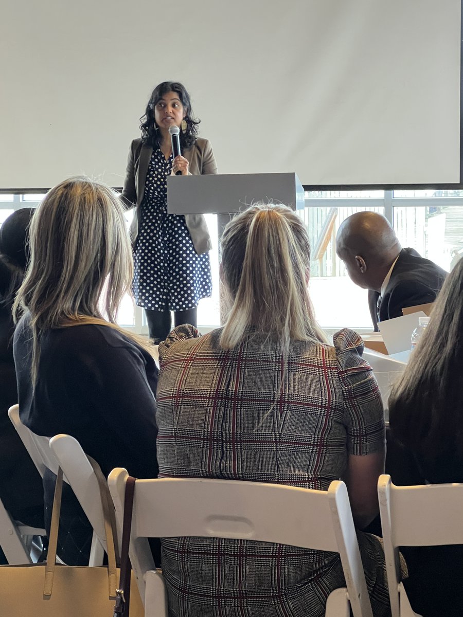 CDNMaryland's tweet photo. Sheila Somashekhar @ssoma @PurpleLineCC helps kick off #CommunityDevelopmentWeek with a discussion of her organization's work promoting #equitable development & preventing #displacement along the $9.3m #purpleline. #HousingAffordability https://t.co/58GXopoON3