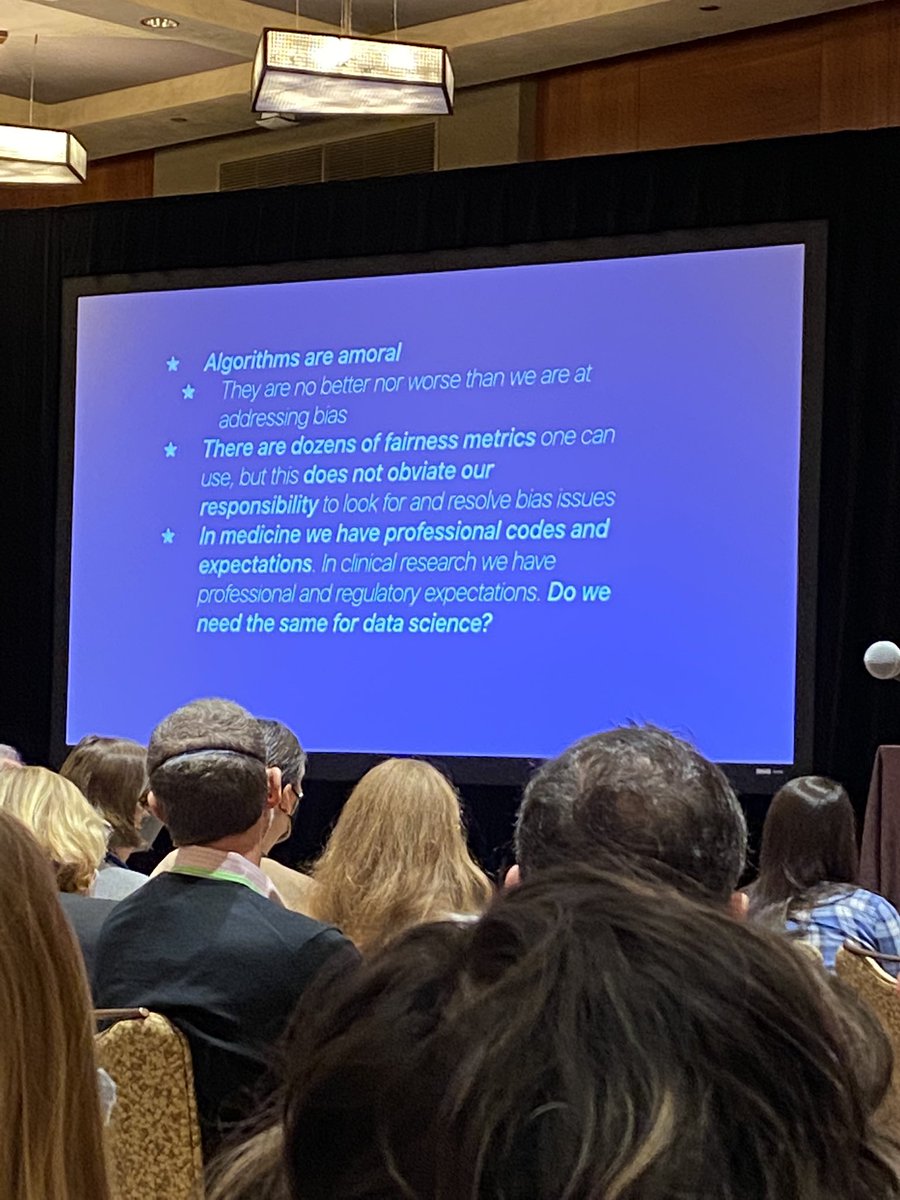 Some final take-away from Dr Eric Huang on equity in data science and how we should think about the role of algorithms in health. #SMDM22