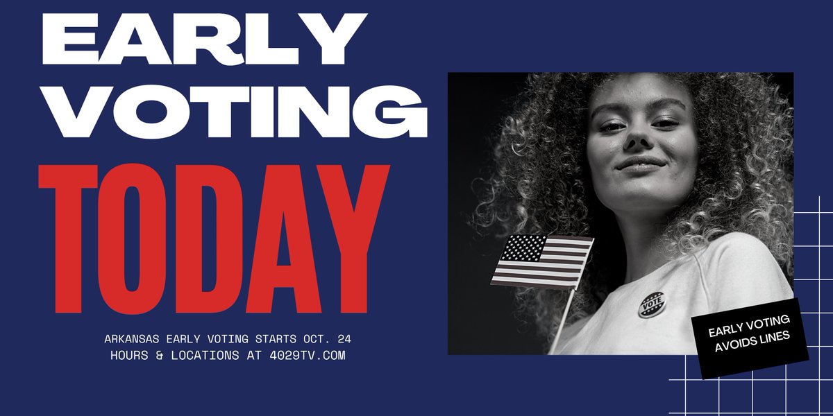 Our maps will help you find the early voting site most convenient for you -> 4029tv.com/article/arkans…

#arpx #earlyvoting