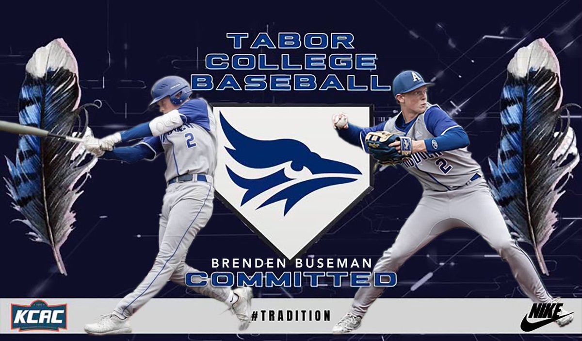 I'm proud to announce my commitment to further my academic &amp; athletic career at Tabor College! I’d like to thank God &amp; my family for being by me through this journey and my coaches/teammates for making me the player I am today #rolljays
<a href="/TaborBaseball/">TaborCollegeBaseball</a> <a href="/AHS_TrojanBSB/">Andover Baseball</a> @WichitaAeros