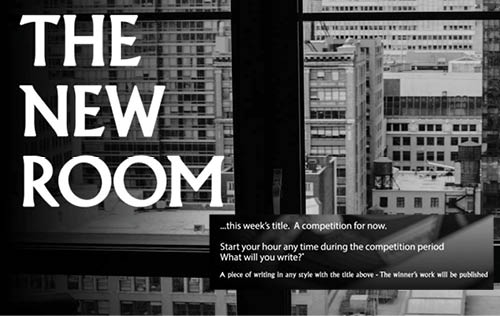 NEW TITLE: now accepting entries for THE NEW ROOM! 

Start your writing hour now: hourofwrites.com/entry 

#writerscommunity #writer #writing