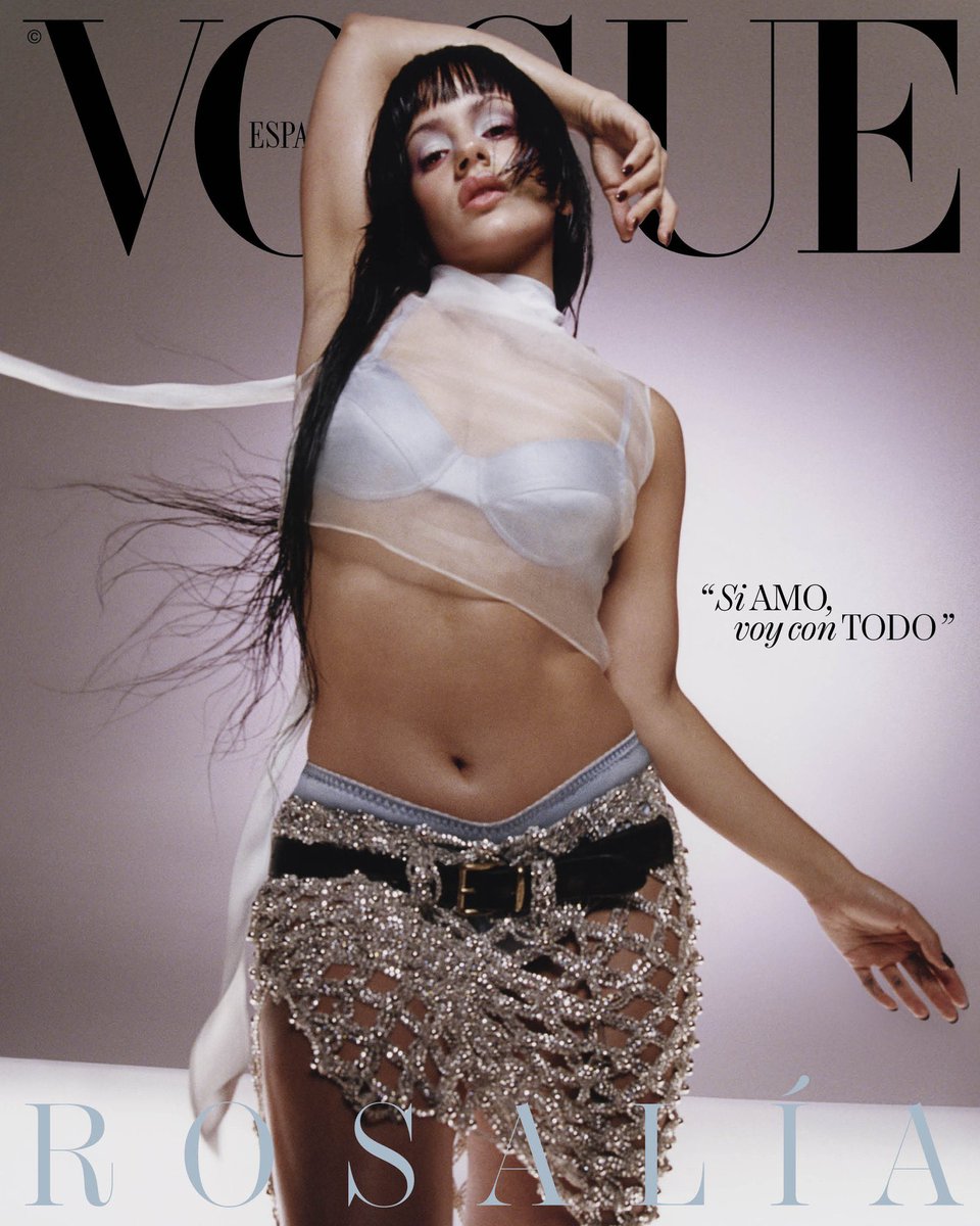 PopCrave's tweet photo. .@Rosalia stuns on the covers of Vogue Italy and Vogue Spain. 🖤 https://t.co/lHXm8U5ZJO