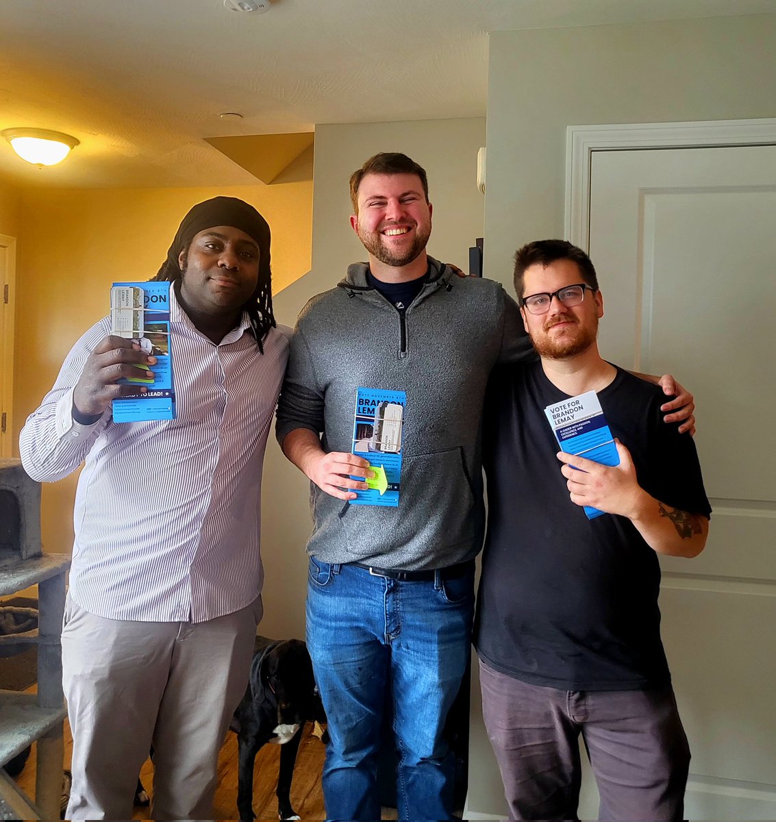I've been knocking doors and talking to voters all over the ward,  I've learned something important! 

We can't do this alone. That's why I'm so grateful to my friend Ross and Frank for coming out knocking doors this weekend they're the ones who are going to help me win.