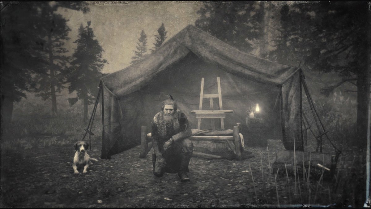 Dreamaster249's tweet photo. Ok ok alors la première image est un screen de #RDR2Online car j'adore ce jeu et je l'assume la deuxième est un tableau fait par quelqu'un de ma famille et c'est vraiment incroyable j'ai les larmes aux yeux https://t.co/0IBj9xB0bR