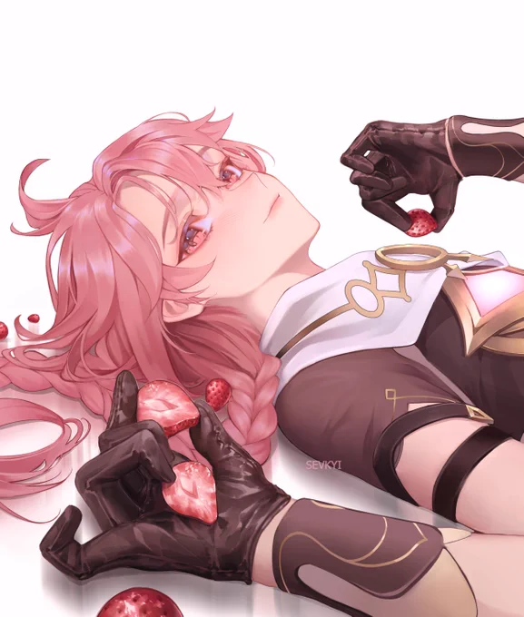 strawberry aether #genshinimpact 