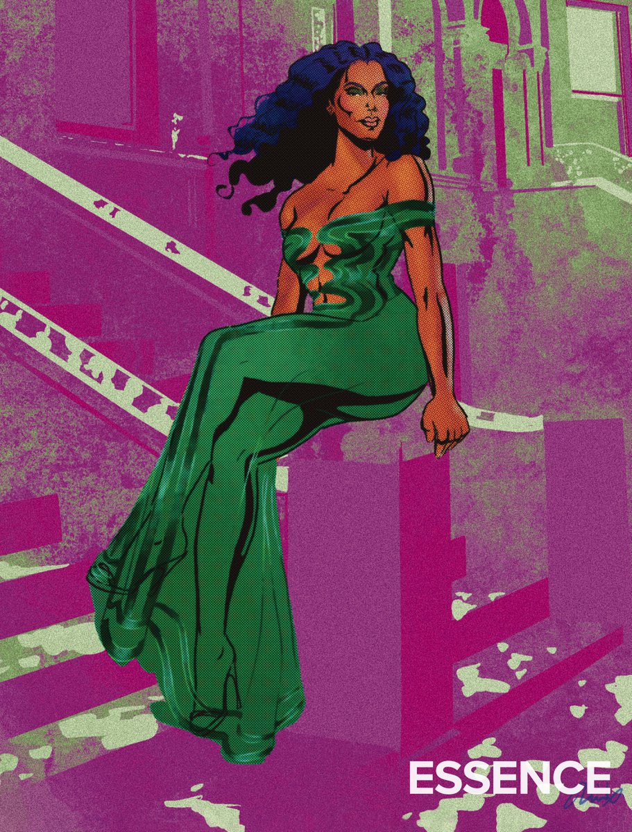 Essence's tweet image. Turning Angela Bassett into her own comic book was beyond necessary for our November/December cover. #ESSENCE