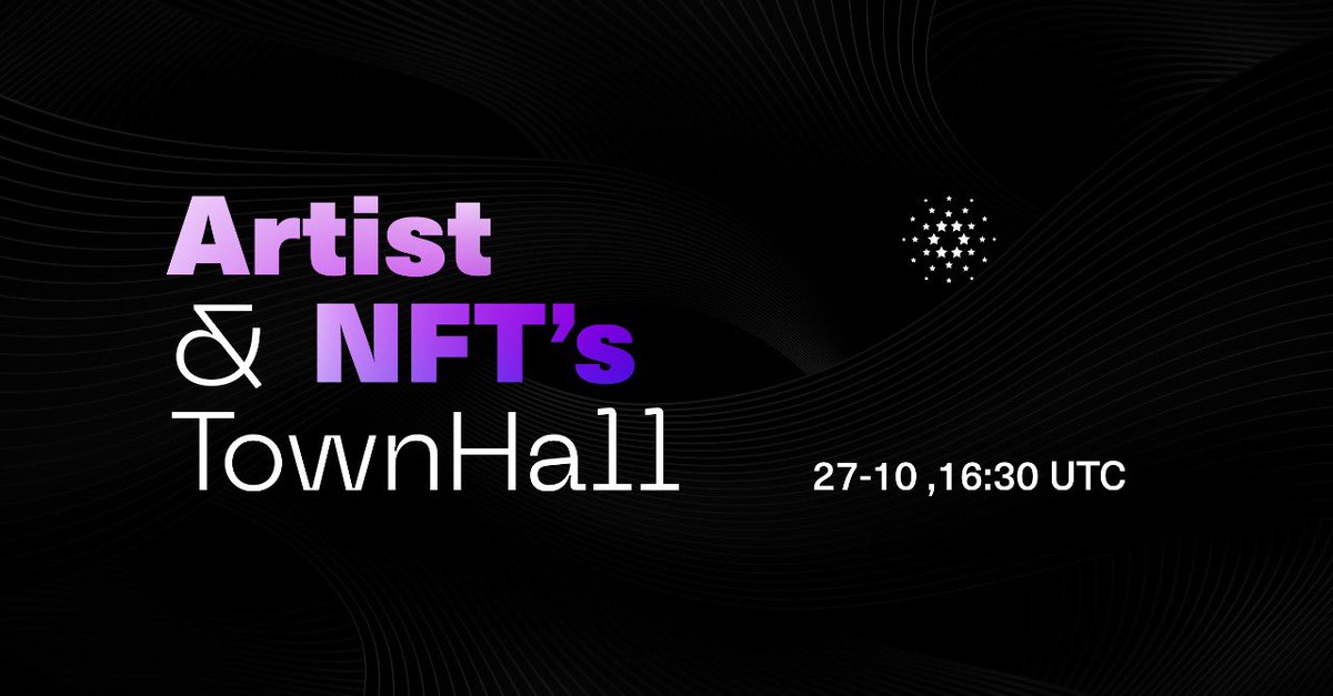 Tutururu! 📣 We are happy to announce a new Town Hall. It will take place this Thursday and will be dedicated to artists and NFT's. 👨🏻‍🎨 🎨 We will hold it in collaboration with @CardanoMENA at 16:30 UTC. Thanks to their team for all their work. us02web.zoom.us/meeting/regist…