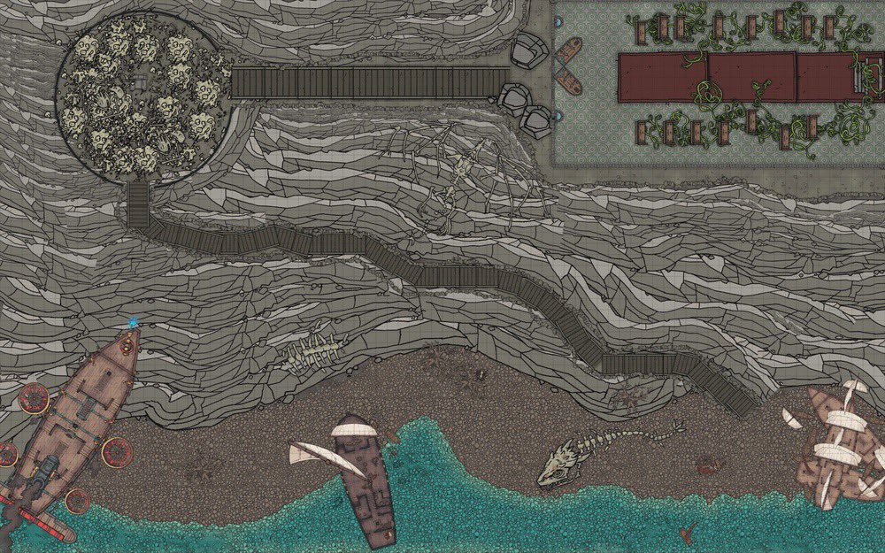 PenandPaperPod's tweet photo. In need of some maps for your #ttrpg sessions #ttrpgfamily. Well, check out some of our #Revon Campain #dndmaps #maps from The Pen &amp; Paper Pod. See them used live every Wednesday at 630 pm est on the PPP. https://t.co/huSLPpq76J 
Check out Ashfall beach from EP 1 https://t.co/Xmat6XQCof