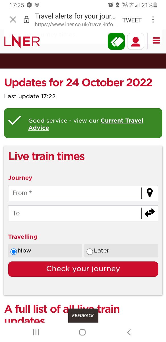 aitchey's tweet photo. Apparently @LNER considers the majority of their trains being cancelled and a huge number of passengers standing for a three and a half hour trip good service. https://t.co/sGRCHmOWo1