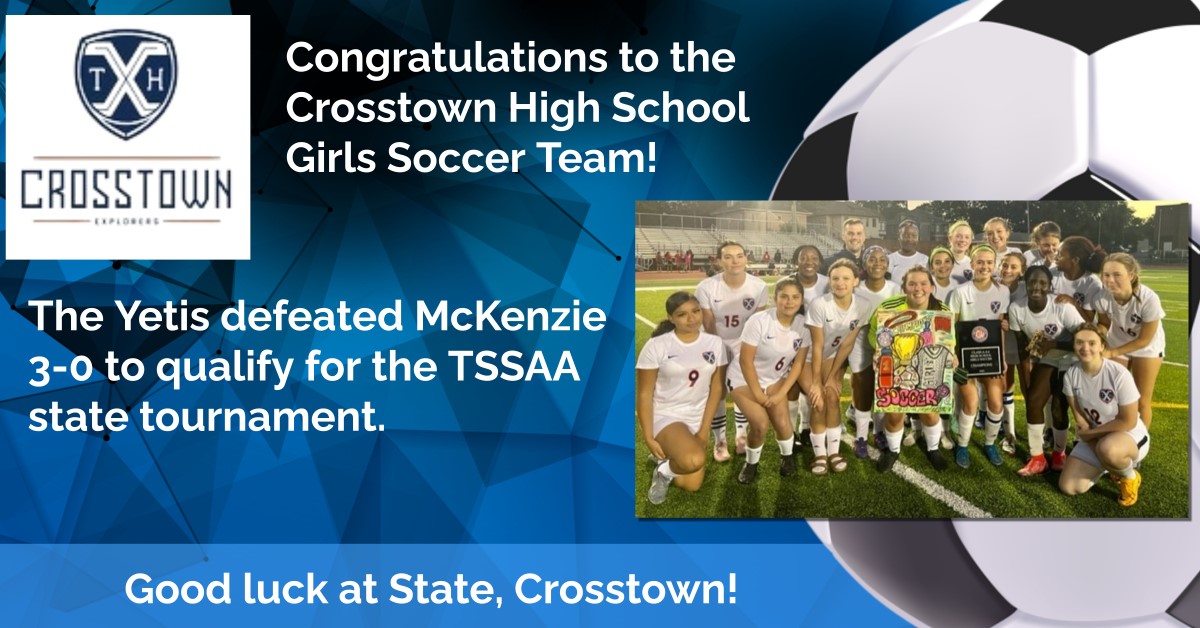 MSCIAA Athletics (@msciaafever) on Twitter photo Congratulations to the <a href="/XTHAthletics/">Crosstown High Athletics</a> girls soccer team for qualifying for state! Congratulations to the <a href="/XTHAthletics/">Crosstown High Athletics</a> girls soccer team for qualifying for state!