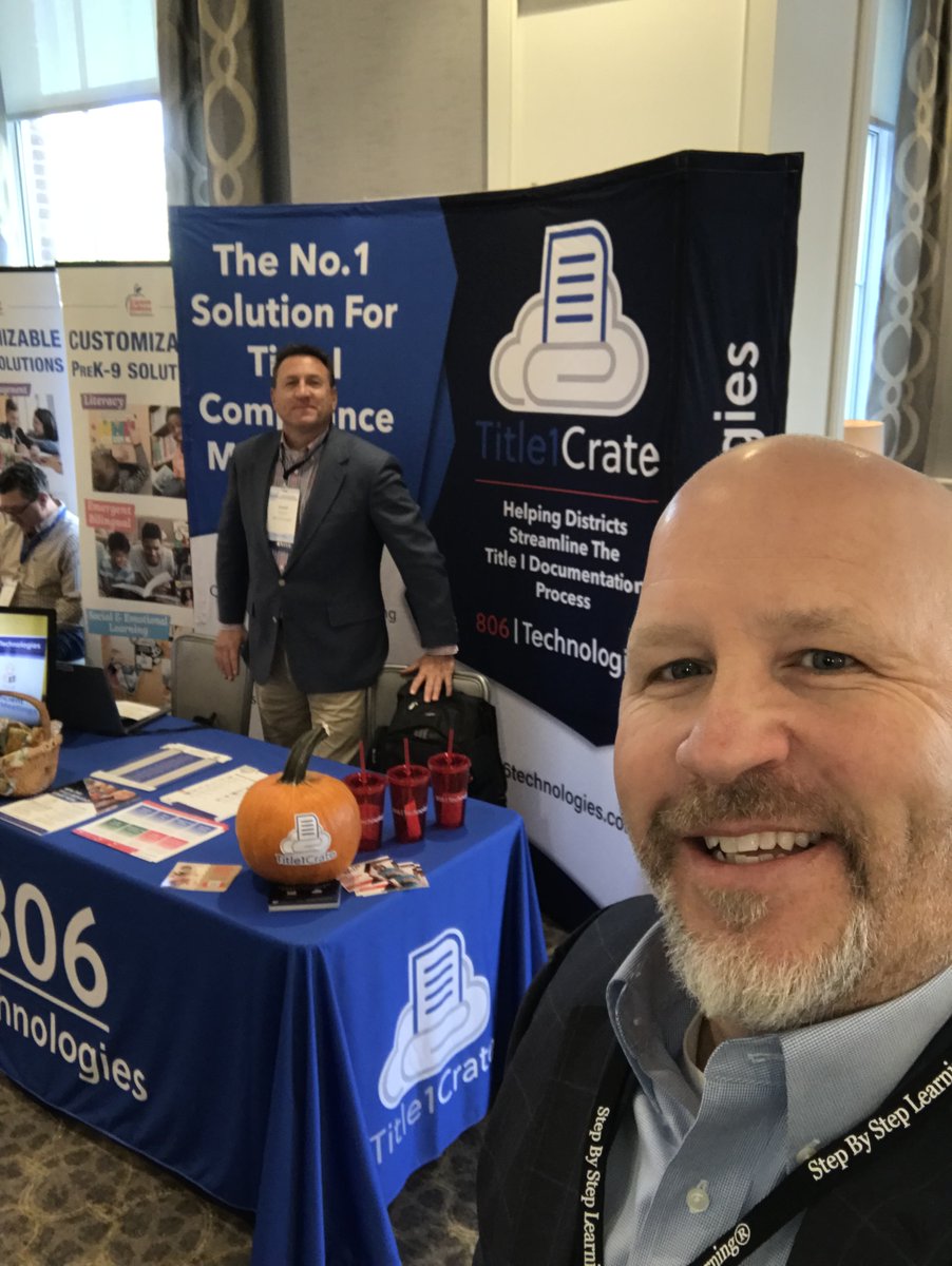 806Technologies's tweet photo. We are at another show this week! Come see our teammates, Joseph and Nick, at the @oaasfep Fall Conference! 

Don't miss our thought leadership session on streamlining Title I and ESSER compliance!

#OAASFEP https://t.co/xSg1DX0ozr