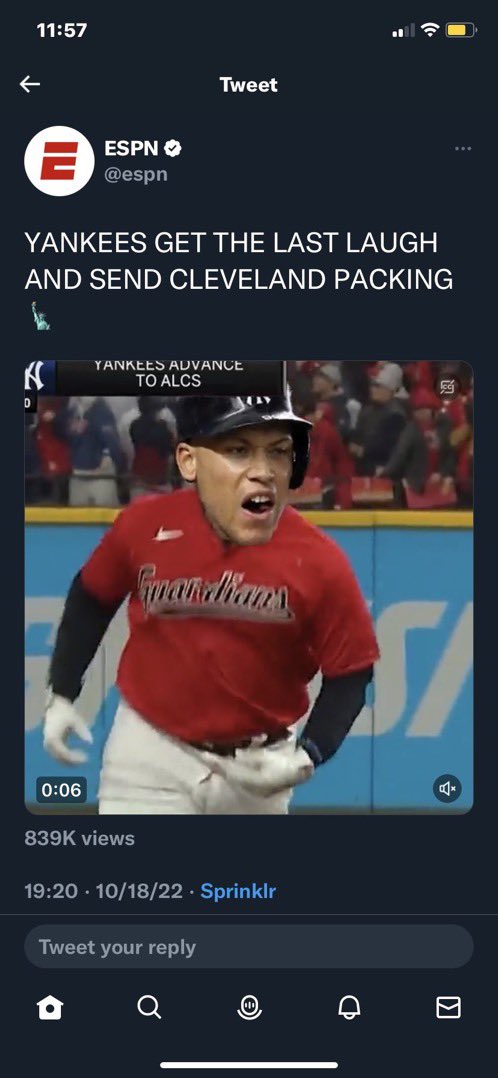 Hmmm, notice any difference in how ESPN posted about each team’s elimination? 🤔

What a joke. 

H/t <a href="/grant_patt81499/">GRANT</a>