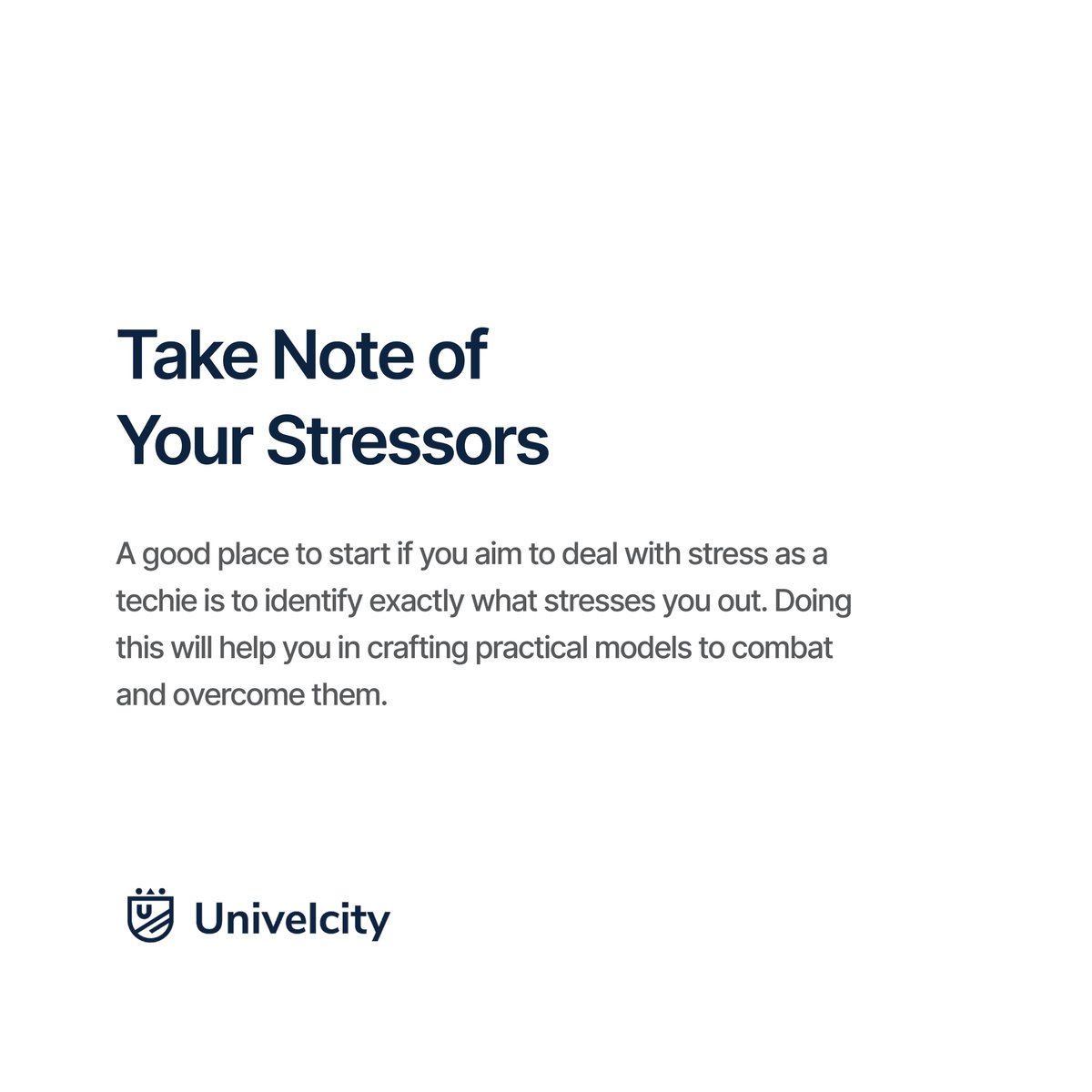 univelcity's tweet photo. Stress can undermine your health and general well being, if not properly handled it can even lead to mental breakdown.

Techies are obviously one of the most affected people when it comes to this subject matter.

#tech #techies #techindustry #design #designer #javascript #stress https://t.co/cSn1hCaEXJ