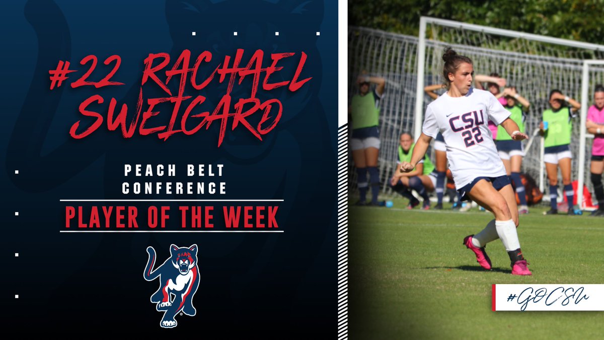 CSUCougarsWSOC's tweet photo. Congratulations to @mariadrammen for receiving PBC Defender of the Week and to @RachaelSweigard on being named PBC Player of the Week! Special week for the Cougs in Cougarville!
#GoCSU🐾 https://t.co/tE2H83wyhg