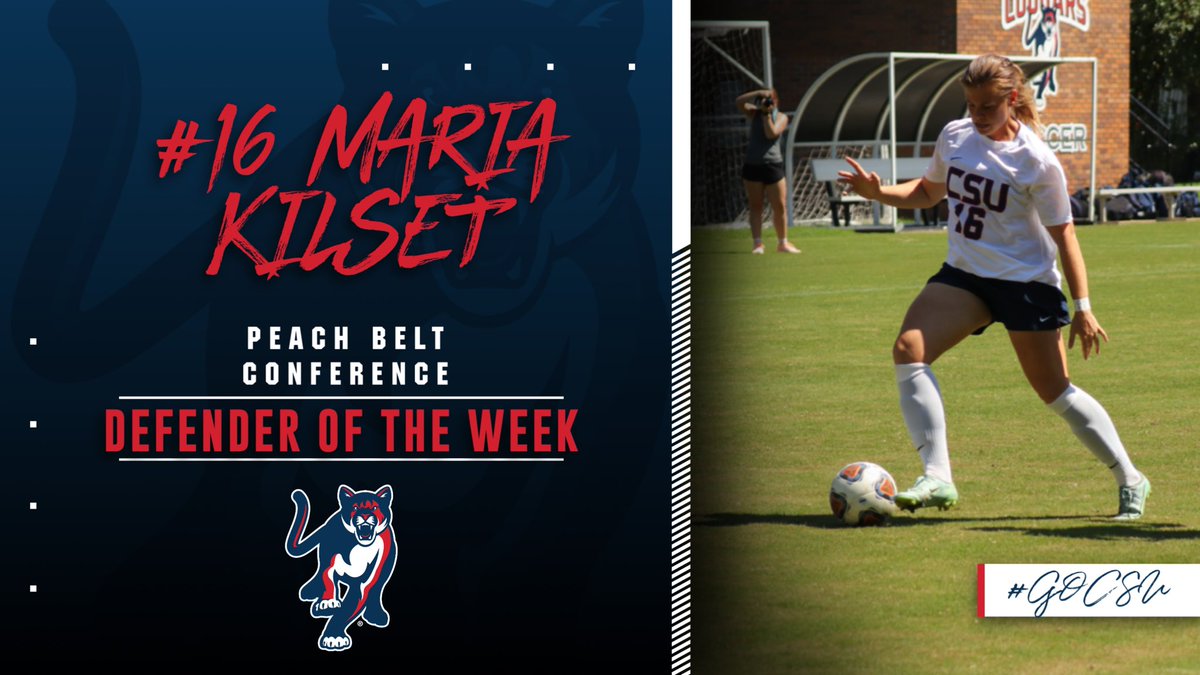 CSUCougarsWSOC's tweet photo. Congratulations to @mariadrammen for receiving PBC Defender of the Week and to @RachaelSweigard on being named PBC Player of the Week! Special week for the Cougs in Cougarville!
#GoCSU🐾 https://t.co/tE2H83wyhg