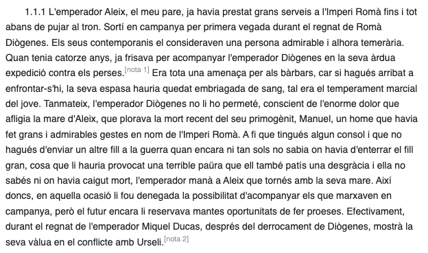 La comunitat de <a href="/Viquitexts/">Viquitexts</a> està traduint 'Alexíada' d'Anna Comnè al català. És considerada la primera dona historiadora de qui es té coneixement #viquidones  ca.wikisource.org/wiki/Alex%C3%A…