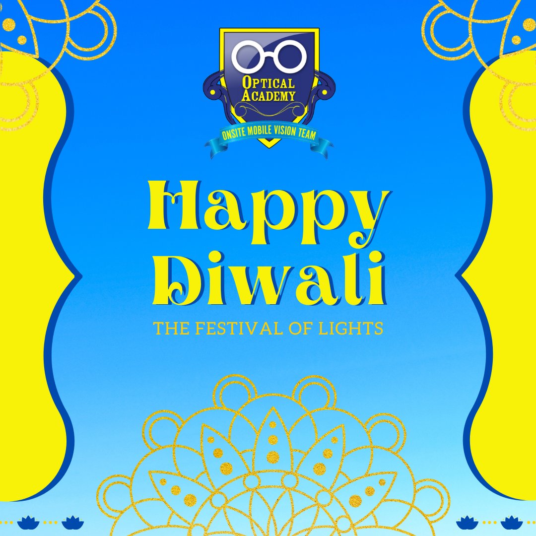 opticalacademy1's tweet image. Wishing a very Happy Diwali to all who celebrate! May you have a blessed holiday.💙🎉🙌🏼

#diwali  #opticalacademy #wecometoyou #onsite #onsiteeyecare #onsiteeyewear #mobile #ondemand #popupoptical #onsiteeyecare #onsiteeyewear #mobilevision #Teleeyes #TeleOptometry #TeleOptician