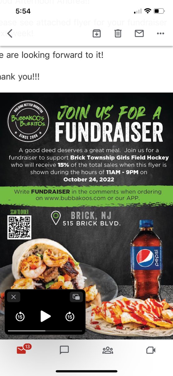 Support Brick Field Hockey by grabbing a meal at the Bubbakoo’s in Brick!! Just show them this picture or mention BTHS FH!!!