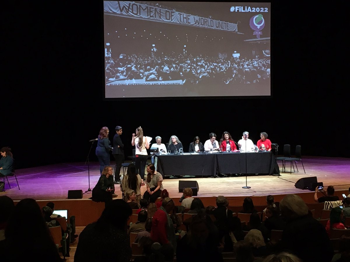 MollieBoss's tweet photo. Sadly it is time for the closing event at #FILIA22 #filia2022
Three days of meeting like minded women, inspiring speakers, information about women around the world, and lots of humour.
Thank you @FiLiA_charity https://t.co/KnHt1xBrdZ
