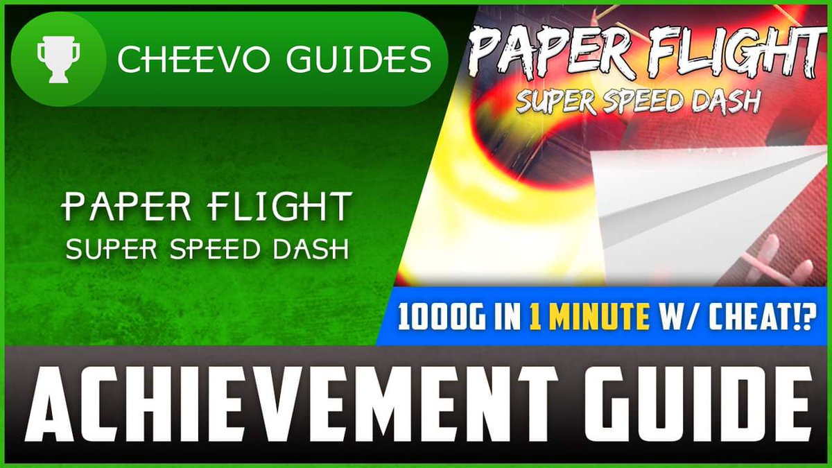 CheevoGuides's tweet photo. 🚨UPLOAD ALERT🚨 
🎮Paper Flight: Super Speed Dash
📺Achievement / Trophy Guide
🏆1000G IN 1 MINUTE W/ CHEAT!!
💵$9.99 (XBOX)⬇️
https://t.co/3VtrpIRnT5
📺Video on YouTube📺
https://t.co/8r3nak74ek
________________________________
#Xbox #Achievements https://t.co/2xfN90JYDS