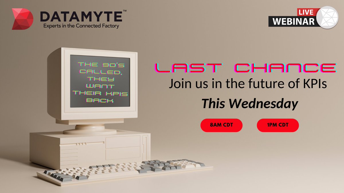 ASIDATAMYTE's tweet photo. It's Webinar Week!

Last chance to register: https://t.co/vfLHRI6Svj

#DATAMYTE #BERNIESMITH #DataManagement #KPI #QualitySolutions #Checklists https://t.co/qXzTdndAYv