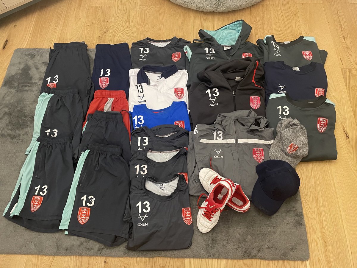 Selling off my 2021 training gear and off field range items, plus my <a href="/hullkrofficial/">Hull KR</a> debut boots. All proceeds going to <a href="/lifeforakid/">Life For A Kid</a> once again take a look at the link below and plz share ebay.co.uk/usr/d_hadley92 thank you